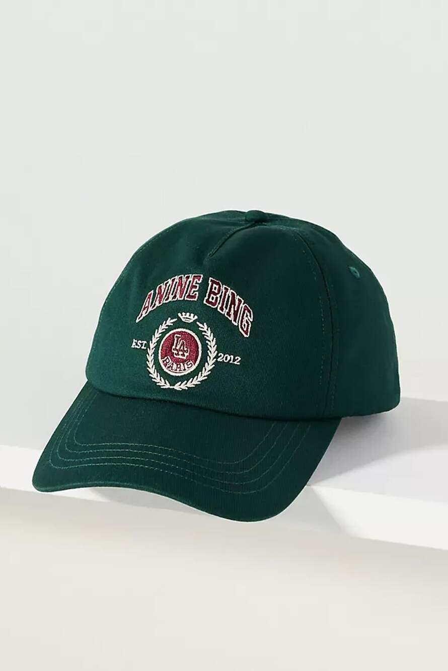 Anine Bing Jeremy Baseball Cap Collegiate Deep Emerald